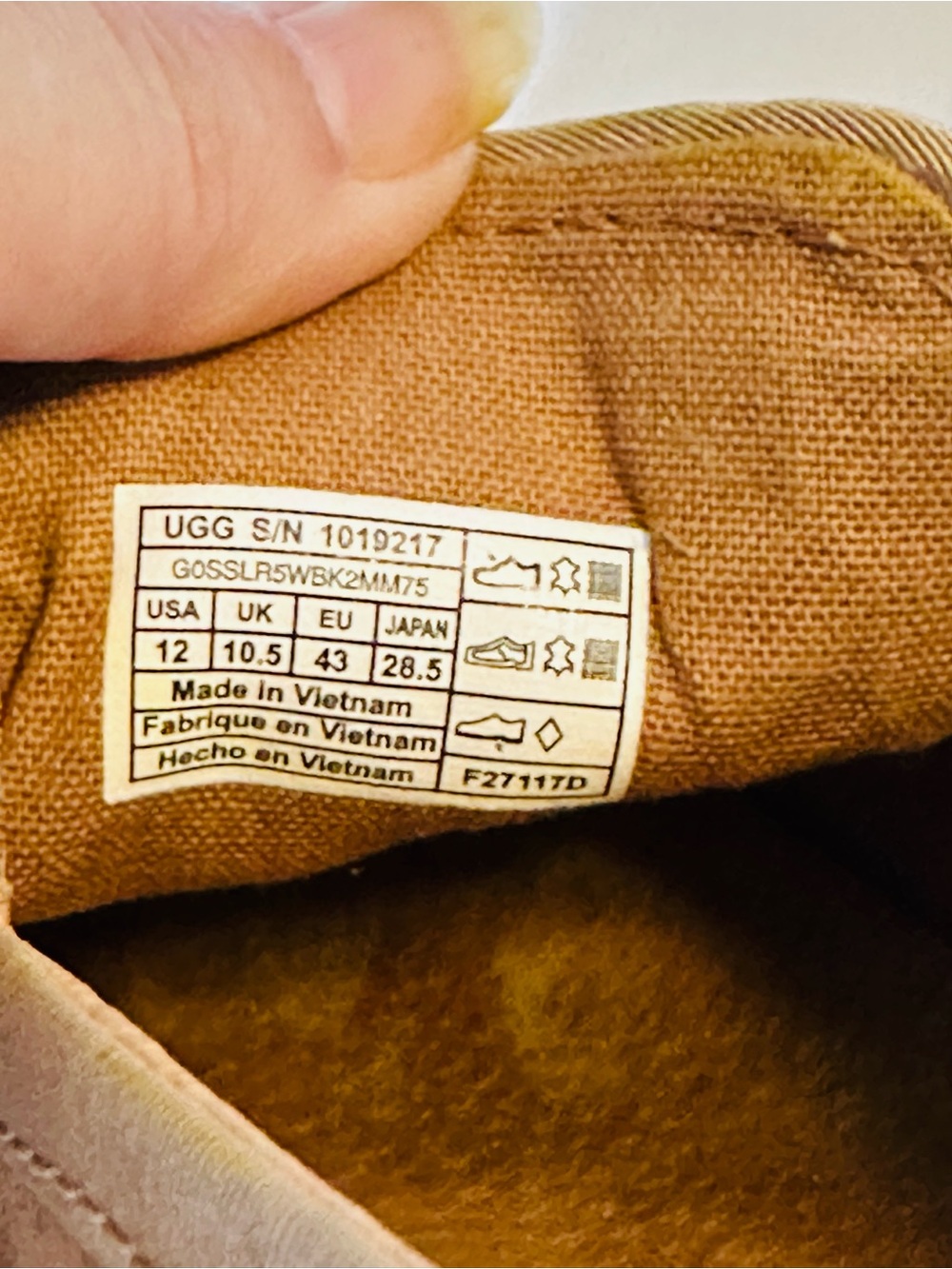 UGG Tan Suede Slip-On Sneakers Women’s Size 12 - Picture 5 of 7